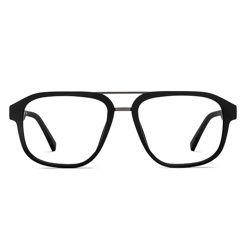 Gunmetal  Full Rim Square Eyeglasses